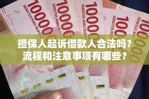 济南担保人起诉借款人合法吗？流程和注意事项有哪些？