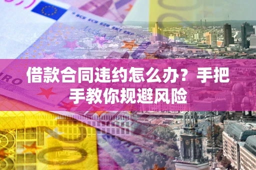 济南借款合同违约怎么办？手把手教你规避风险