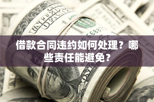 济南借款合同违约如何处理？哪些责任能避免？