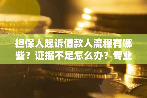 济南担保人起诉借款人流程有哪些？证据不足怎么办？专业律师解答